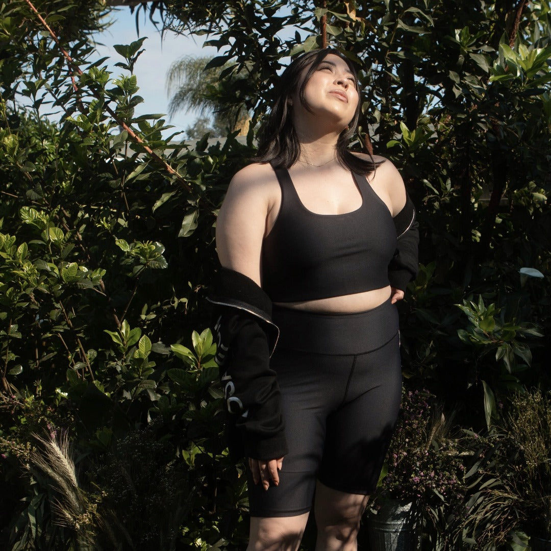 Eco-Conscious Black Bralette – Diosa León